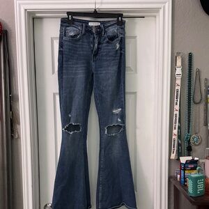 Flying monkey flare jeans